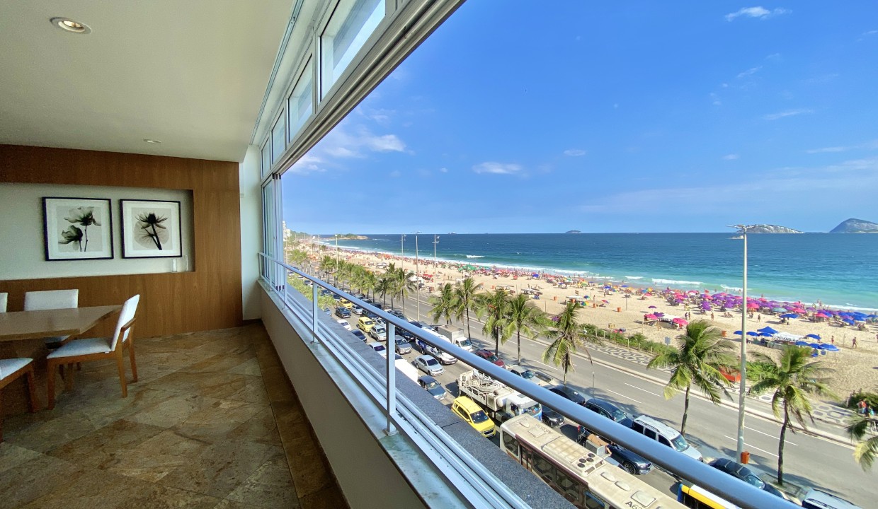 Apartamento com vista para o mar em endereço icônico de Ipanema – 177 m² | 3 quartos | 1 vaga
