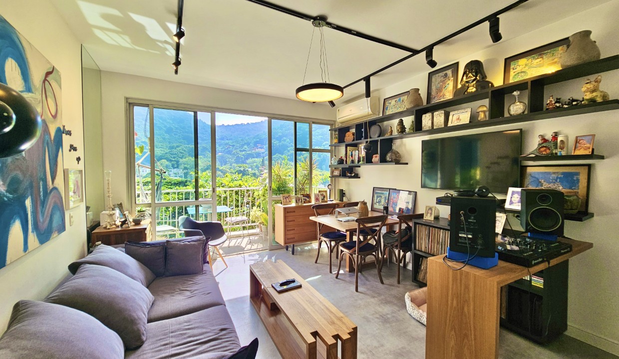 Apartamento mobiliado na Barrinha – Vista para o verde e Pedra da Gávea